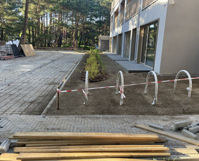 Vejos įrengimas .Augalų sodinimas. Trinkelių klojimas. / FlorAgra / Darbų pavyzdys ID 3498424