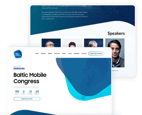 Renginio puslapis skirtas tarptautinei naujausių mobiliųjų technologijų ir skaitmeninių inovacijų konferencijai „Baltic Mobile Congress“, kurią inicijuoja „Samsung Electronics Baltics“.