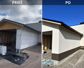 Šlapio fasado darbai, (Klijavimas, armavimas, dekoras) / Deividas Mažeika / Darbų pavyzdys ID 3500774