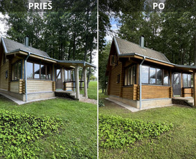 Medinių namų dažymas (Išskirtinės rekomendacijos) / Kunset namų dažymas / Darbų pavyzdys ID 3502428