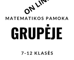 Matematikos mokymas grupėje - Matematikos Korepetitorius [7-12 klasėms ir studentams] - 1