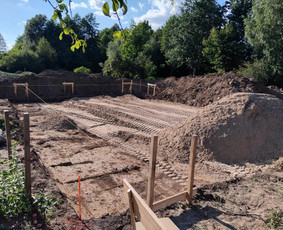 Pamatų įrengimas, indždinerinių tinklų montavimas, drono fot / EGIDA / Darbų pavyzdys ID 3505056