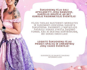 Mergaičių Šukuosenų Fėja - Teminės šventės vaikams - 2 Teminės šventės vaikams - Mergaičių Šukuosenų Fėja - 2