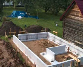 Pamatų įrengimas, indždinerinių tinklų montavimas, drono fot / EGIDA / Darbų pavyzdys ID 3508706