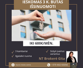 NT Brokerė Gita / Capital & House / Darbų pavyzdys ID 3511130