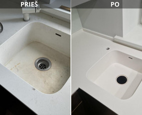 Interjeras, baldai - Lieto akmens stalviršiai ir kriauklės - 1