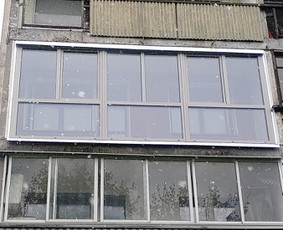 Balkonų stiklinimas - Langų ir durų montavimas - 2