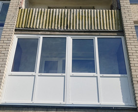 Balkonų stiklinimas - Langų ir durų montavimas - 1