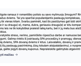 Straipsniai, tekstai tinklapiams, Seo tekstai, redagavimas / Silvija Aksiutinaitė / Darbų pavyzdys ID 3517048