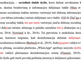Knygų, kitų leidinių, baigiamųjų darbų redagavimas / Redaktorė Rūta / Darbų pavyzdys ID 3518004