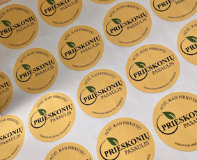 Lipdukai, etiketės rulonėliuose, etikečių ruošiniai. - Spaudos maketų gamyba - 1 Spaudos maketų gamyba - Lipdukai, etiketės rulonėliuose, etikečių ruošiniai. - 1