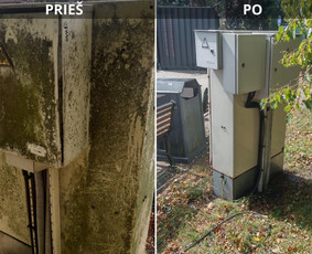 Spec. valymas: grafičių, fasado, sniego ir kt. / Profesionalus paviršių valymas. / Darbų pavyzdys ID 3521224