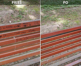 Spec. valymas: grafičių, fasado, sniego ir kt. / Profesionalus paviršių valymas. / Darbų pavyzdys ID 3521226