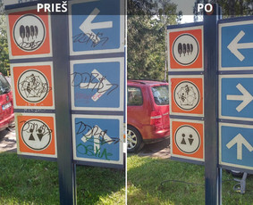 Spec. valymas: grafičių, fasado, sniego ir kt. / Profesionalus paviršių valymas. / Darbų pavyzdys ID 3521228