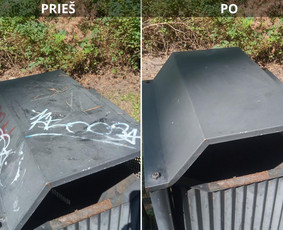 Spec. valymas: grafičių, fasado, sniego ir kt. / Profesionalus paviršių valymas. / Darbų pavyzdys ID 3521242