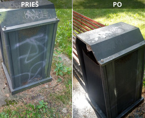 Spec. valymas: grafičių, fasado, sniego ir kt. / Profesionalus paviršių valymas. / Darbų pavyzdys ID 3521246