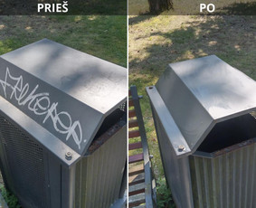 Spec. valymas: grafičių, fasado, sniego ir kt. / Profesionalus paviršių valymas. / Darbų pavyzdys ID 3521250