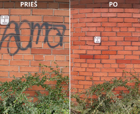 Spec. valymas: grafičių, fasado, sniego ir kt. / Profesionalus paviršių valymas. / Darbų pavyzdys ID 3521300
