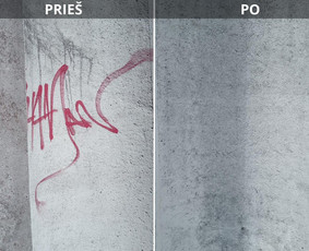 Spec. valymas: grafičių, fasado, sniego ir kt. / Profesionalus paviršių valymas. / Darbų pavyzdys ID 3521306
