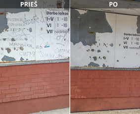 Spec. valymas: grafičių, fasado, sniego ir kt. / Profesionalus paviršių valymas. / Darbų pavyzdys ID 3521308