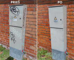 Spec. valymas: grafičių, fasado, sniego ir kt. / Profesionalus paviršių valymas. / Darbų pavyzdys ID 3521310
