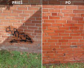 Spec. valymas: grafičių, fasado, sniego ir kt. / Profesionalus paviršių valymas. / Darbų pavyzdys ID 3521394