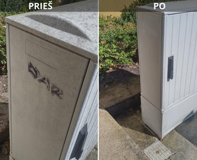 Spec. valymas: grafičių, fasado, sniego ir kt. / Profesionalus paviršių valymas. / Darbų pavyzdys ID 3521396