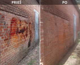 Spec. valymas: grafičių, fasado, sniego ir kt. / Profesionalus paviršių valymas. / Darbų pavyzdys ID 3521402