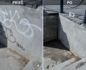Spec. valymas: grafičių, fasado, sniego ir kt. / Profesionalus paviršių valymas. / Darbų pavyzdys ID 3521546