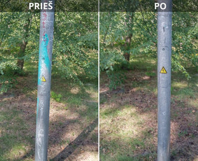 Spec. valymas: grafičių, fasado, sniego ir kt. / Profesionalus paviršių valymas. / Darbų pavyzdys ID 3521560