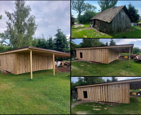 Karkasiniai namai, stoginės, terasos, pavesines, apdaila / Stonama / Darbų pavyzdys ID 3521674