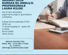 Unikalūs ir netradiciniai anglų k. mokymai / Laura Kildė / Darbų pavyzdys ID 3522822