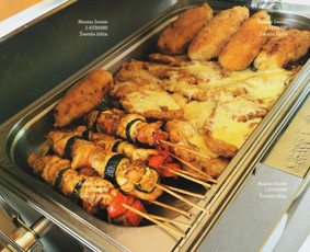 Banketų ir furšetų ruošimas - Maistas šventei. Vienakąsniai užkandžiai. Kibinai. - 2