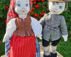 Vienetinės rankų darbo lėlės, megztos suknelės / Jurgita / Darbų pavyzdys ID 3523196