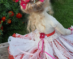 Vienetinės rankų darbo lėlės, megztos suknelės / Jurgita / Darbų pavyzdys ID 3523210