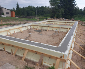Pamatų įrengimas, indždinerinių tinklų montavimas, drono fot / EGIDA / Darbų pavyzdys ID 3529217
