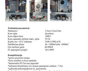 Mobilių katilinių, oro ir vandens šildytuvų nuoma - Įvairios technikos nuoma - 1 Įvairios technikos nuoma - Mobilių katilinių, oro ir vandens šildytuvų nuoma - 1