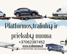 Platformos,traliuku ir priekabu nuoma Alytus ! / Platformu, traliuku ir priekabu nuoma / Darbų pavyzdys ID 3532409