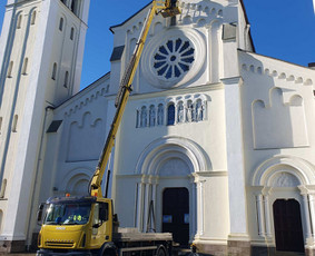 Hermetizavimo,mūro remonto bei tinkavimo darbus aukštyje - Iškabų, reklaminių tentų montavimas ir demontavimas - 2 Iškabų, reklaminių tentų montavimas ir demontavimas - Hermetizavimo,mūro remonto bei tinkavimo darbus aukštyje - 2