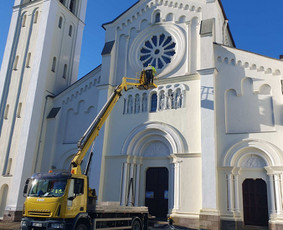 Hermetizavimo,mūro remonto bei tinkavimo darbus aukštyje - Iškabų, reklaminių tentų montavimas ir demontavimas - 1 Iškabų, reklaminių tentų montavimas ir demontavimas - Hermetizavimo,mūro remonto bei tinkavimo darbus aukštyje - 1