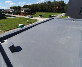 Plokščių Stogų Dengimas Pvc, Epdm ir bitumine Danga / Tvirti stogai / Darbų pavyzdys ID 3535083