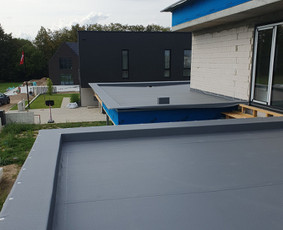 Plokščių Stogų Dengimas Pvc, Epdm ir bitumine Danga / Tvirti stogai / Darbų pavyzdys ID 3535087