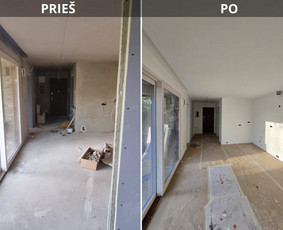 Sienų dažymas Klaipėdas, darbas mechanizuotai / Donatas Jucevičius / Darbų pavyzdys ID 3540301