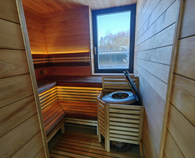 Pirčių ir priešpirčių irengimas. Karkasiniu pirčiu statyba / GARO OAZĖ / Darbų pavyzdys ID 3541071