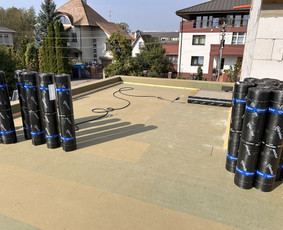 Plokščių stogų dengimas bitumine ir Pvc danga. / Sutapdinti stogai / Darbų pavyzdys ID 3544757