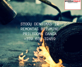 Stogdengiai, stogo darbai - Bituminių stogų dengimas prilydoma,epdm danga. - 1