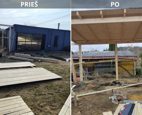 Karkasiniai statiniai, stoginės ir pavėsinės, terasos / Old Modern / Darbų pavyzdys ID 3549333