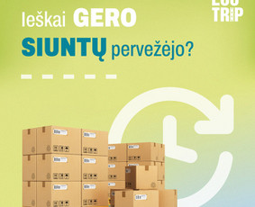 Transportas - Krovinių bei siuntų pervežimas, perkraustymo paslaugos. - 2