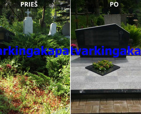 Kapų tvarkymas, dengimas plokštėmis, paminklai / TVARKINGA KAPAVIETĖ / Darbų pavyzdys ID 3550265