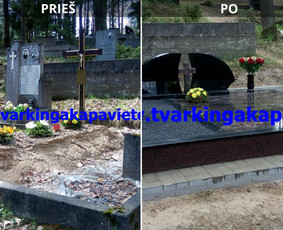 Kapų tvarkymas, dengimas plokštėmis, paminklai / TVARKINGA KAPAVIETĖ / Darbų pavyzdys ID 3550271